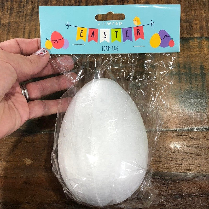 Polystyrene foam dummy egg 13cm high