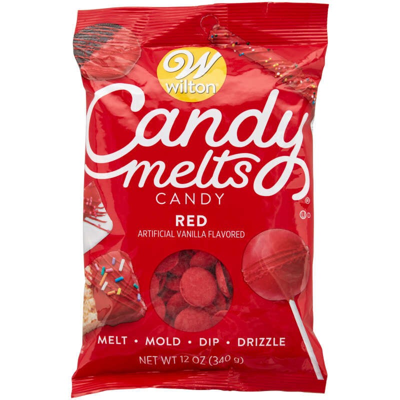 Candy melts Red (like chocolate for melting and moulding)