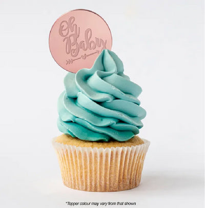 Oh Baby ROUND MIRROR TOPPER Rose Gold