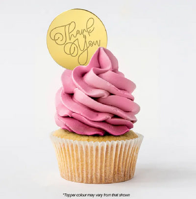 Thank you ROUND MIRROR TOPPER Gold