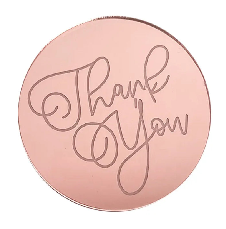 Thank you ROUND MIRROR TOPPER Rose Gold