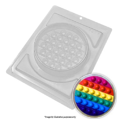 Round pop it chocolate mould 3 piece