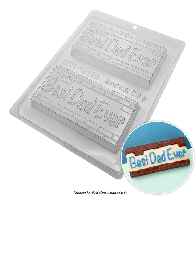 Best Dad Ever Brick bar chocolate mould