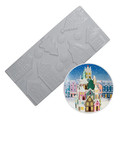 Christmas Houses chocolate mould