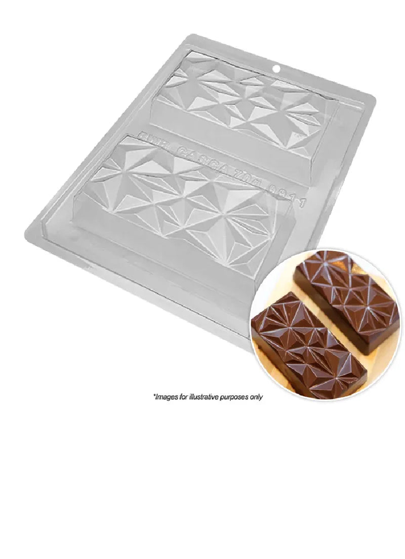 Triangle pattern bar chocolate mould
