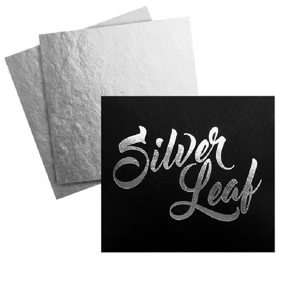 Edible silver leaf (pack of 10 sheets)