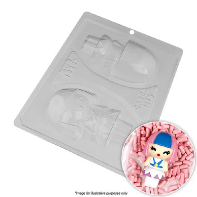 Rainbow girl chocolate mould