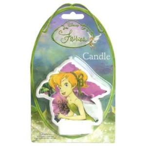 Disney Fairies Tinkerbell flat candle style no 2