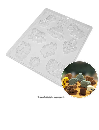 Safari jungle or Zoo animals chocolate mould
