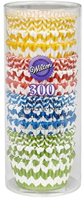 Wilton Rainbow Chevron 300 pack standard cupcake papers