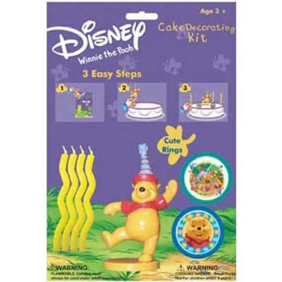 Winnie the Pooh cake decorating kit with candles