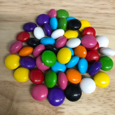 Chocolate drop gems buttons Rainbow