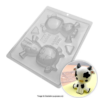 3d cow chocolate mould