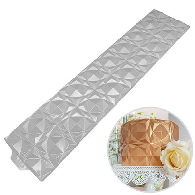 Origami texture cake wrap collar mould Perfect symmetry