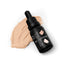 A bottle of SPRINKS Peaches and cream GEL COLOUR placed next to a swatch of the product showing the color applied to a surface.