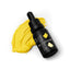 A bottle of SPRINKS Chick Yellow Gel Colour with a dropper, placed next to a swatch of the yellow color.