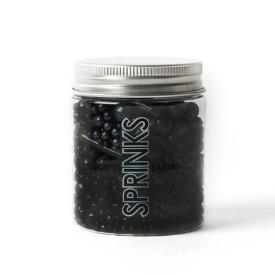 Bubble and bounce Black sprinkles and pearls by Sprinks