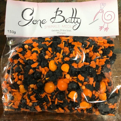 Sprinkle medley Gone Batty Orange pumpkins and black bats 150gr