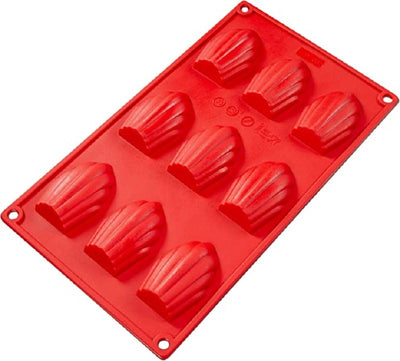 Silicone mould by Fat Daddios Madeleine 9 cavities