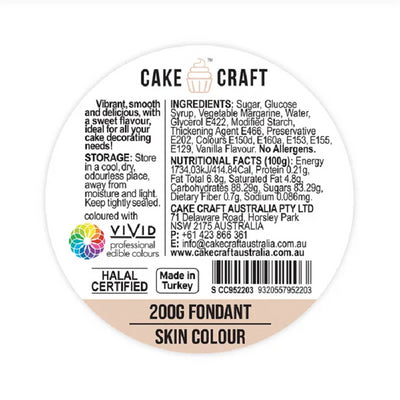 Cake Craft 200g fondant icing Skin tone