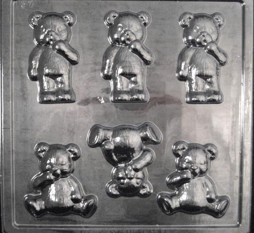 Teddy bears large chocolate mould