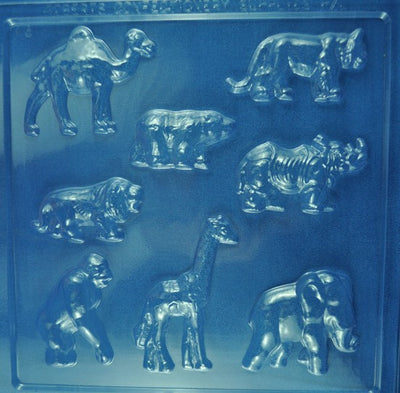 Zoo or jungle animals chocolate mould