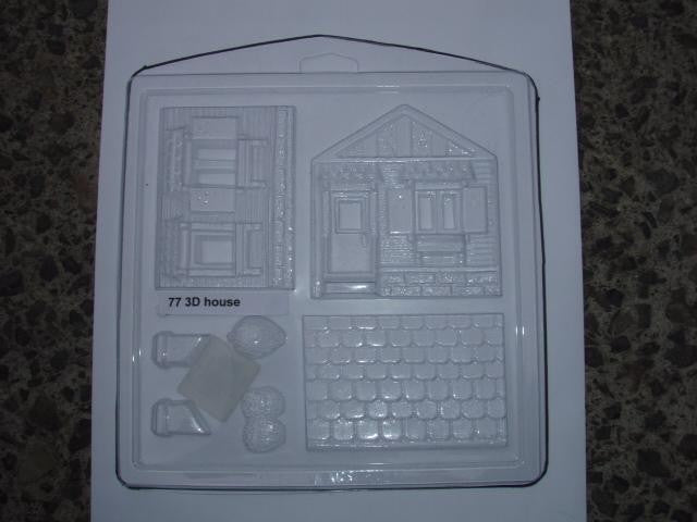 3d Gingerbread House chocolate mould