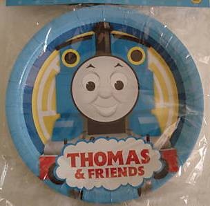 Thomas the tank engine party plates (8)