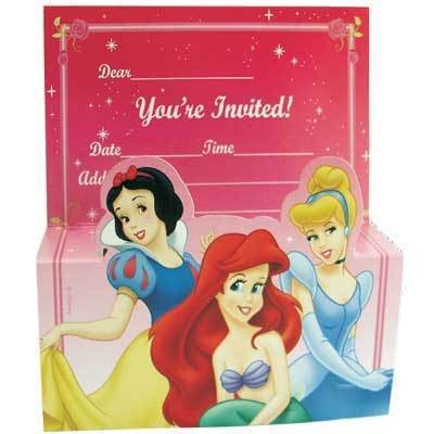 Disney Princess party invites (8)
