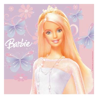 Barbie party napkins (16)