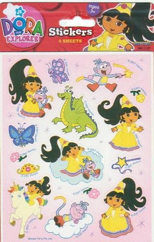 Dora the explorer party sticker sheets (4)