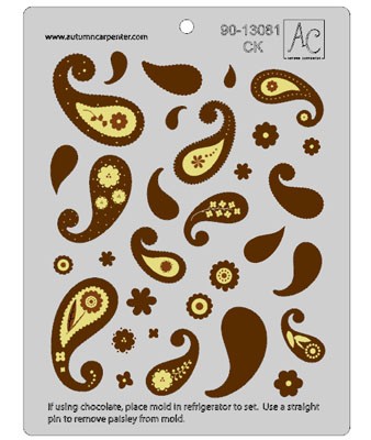 Paisley Accessory chocolate mould