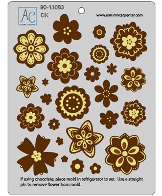 Flower fun accessory chocolate mould