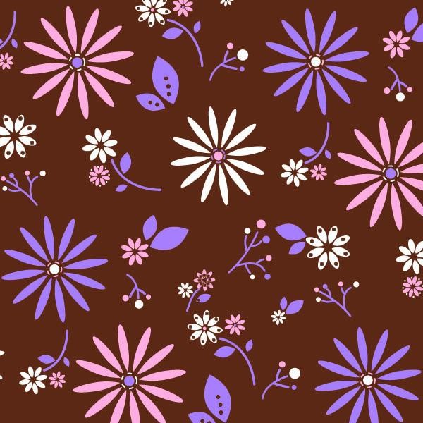 Chocolate transfer sheet Vintage flowers lavender