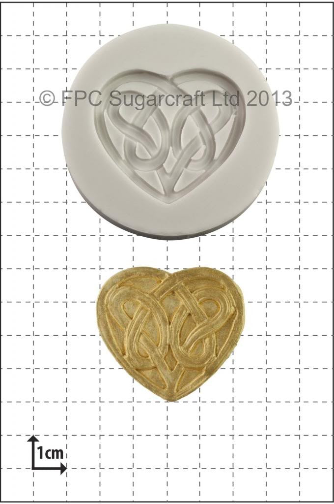 Celtic Love knot Heart silicone mould