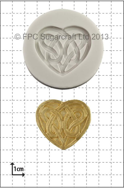 Celtic Love knot Heart silicone mould