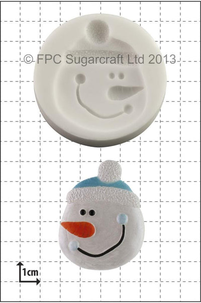 Snowman Face silicone mould