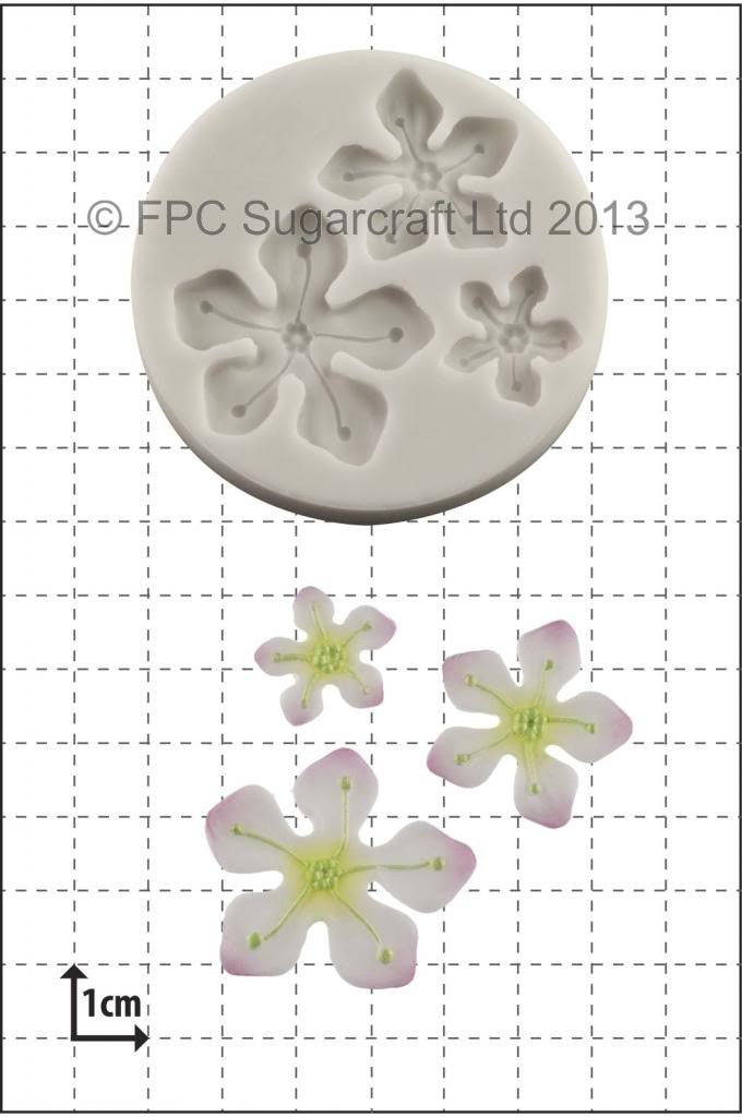 Fantasy Flowers Blossoms silicone mould
