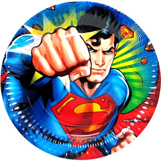 Superman party plates (8)