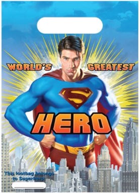 Superman party lootbags (8) No 1