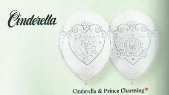 Cinderella & Prince Charming balloons (4) (Disney Princess)