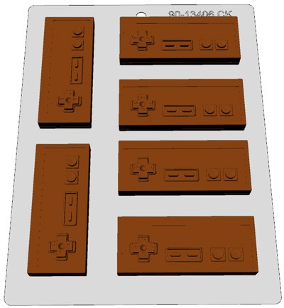 Classic Video game controller chocolate mould