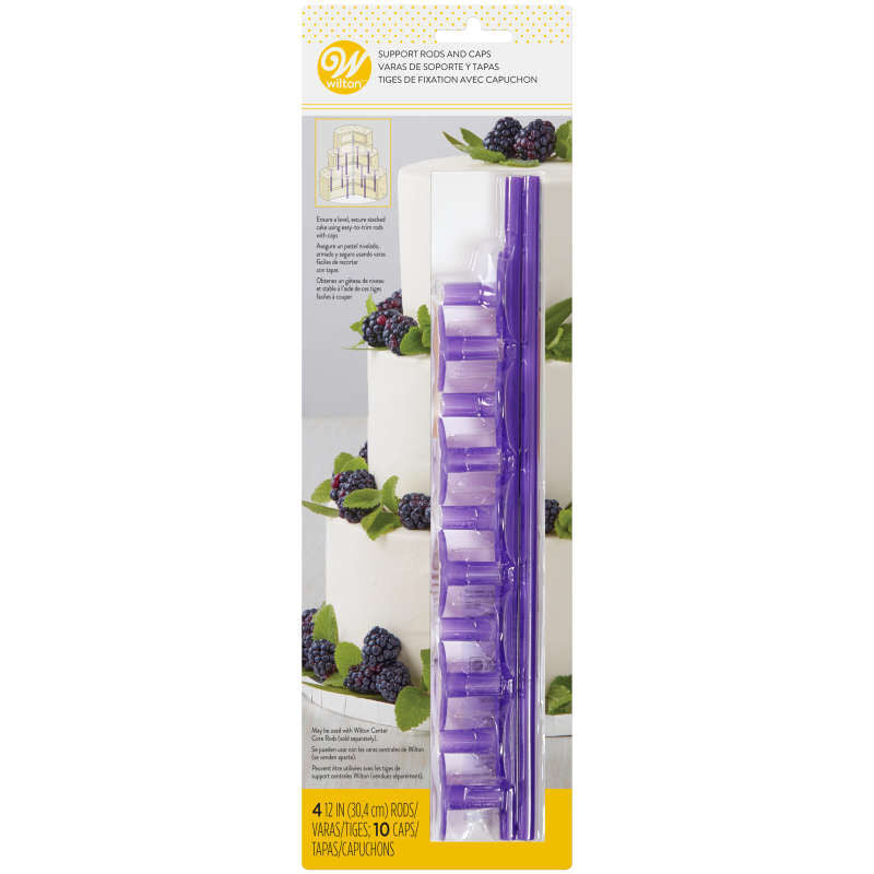 Wilton Support Rods and Caps 14 piece (Dowel system)