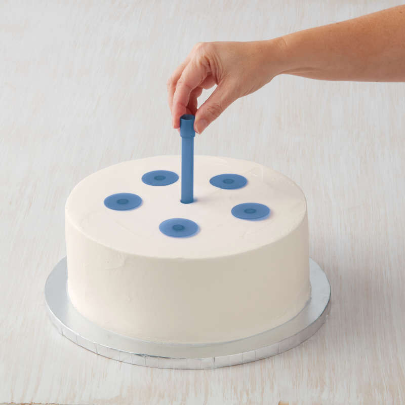 Straw placement guide  Cake dowels, Artisan cake company, Cake