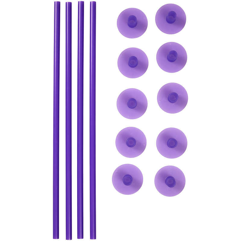 Wilton Support Rods and Caps 14 piece (Dowel system) - Kiwicakes