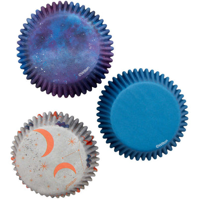 Outer Space and Galaxy Standard Cupcake papers pack 75