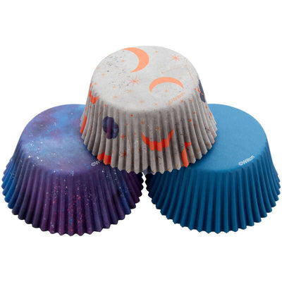 Outer Space and Galaxy Standard Cupcake papers pack 75