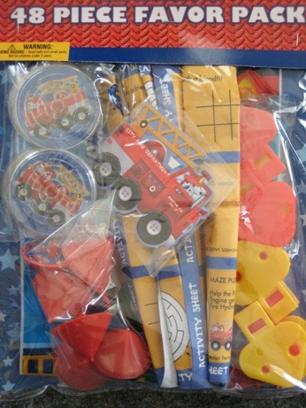 Fire Engine Fun 48 piece party favour pack