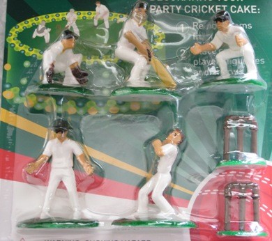 Cricket cake topper set