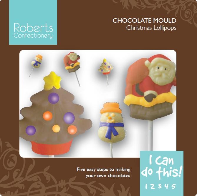 Christmas lollipop mould (with instruction card)